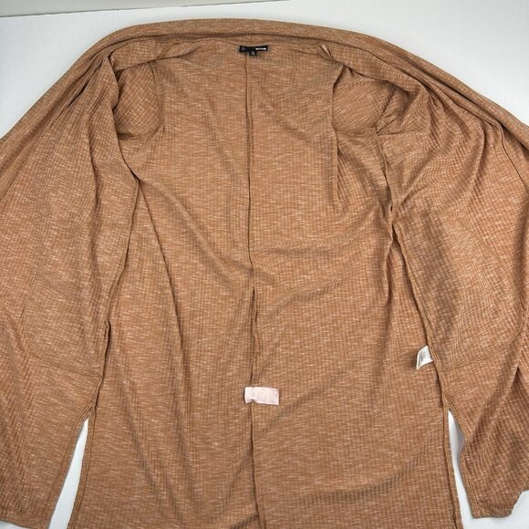 B Collection By Bobeau Women's Orange Ellen Waterfall Ribbed Cardigan Sweater‎ M - Picture 5 of 15